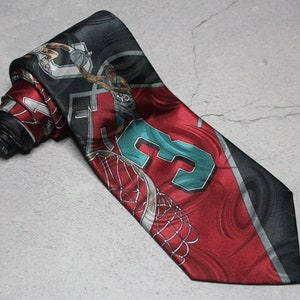 Vintage Tie. Basketball Themed Necktie. Gitano Graduation Gift Fathers Day Gift. Men&#39;s Formal Accessory. Men&#39;s Neck Tie.