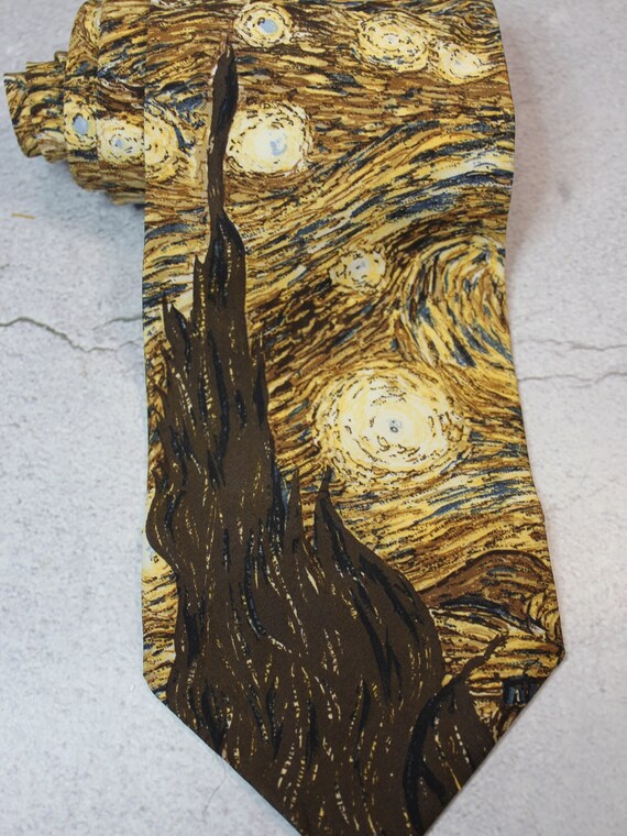 Vintage Tie. Vincent Van Gogh Tie. Graduation Gif… - image 6