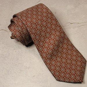 Vintage Tie. Liberty Of London Geometric Necktie. Graduation Gift, Fathers Day Gift, Birthday Gift. Men&#39;s Formal Accessory. Men&#39;s Neck Tie.
