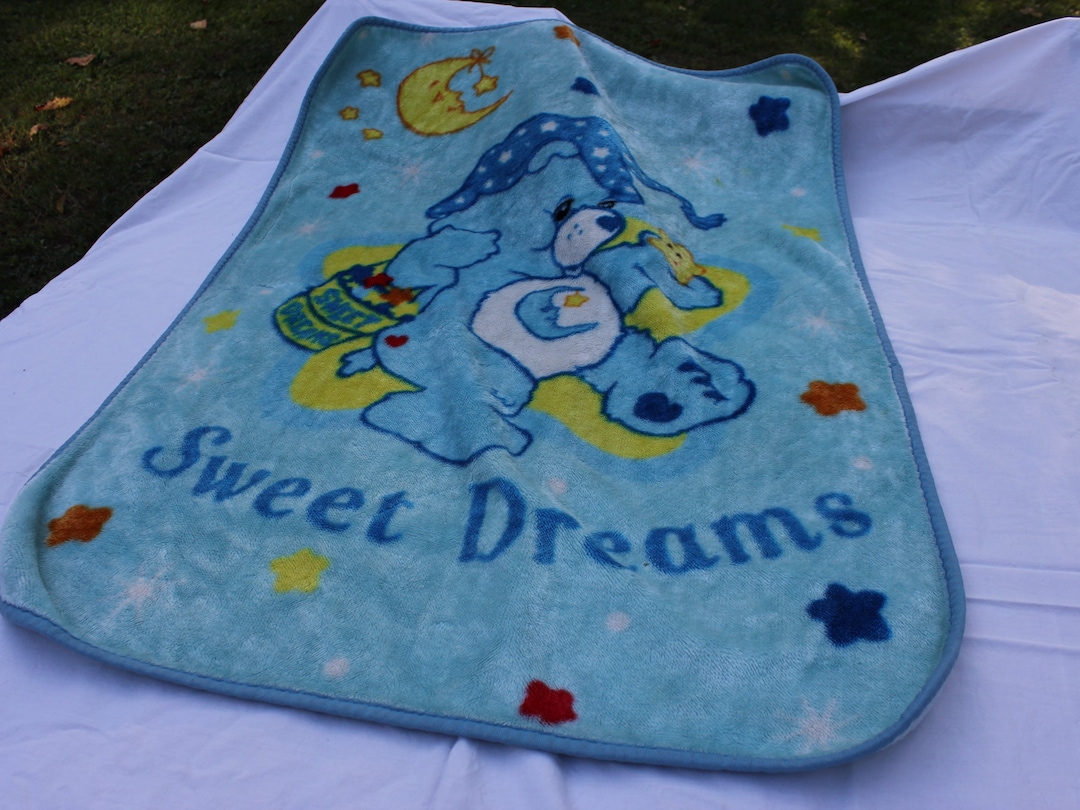 Vintage Care Bears Baby Blanket. Soft Baby Blanket. Care Bears Etsy