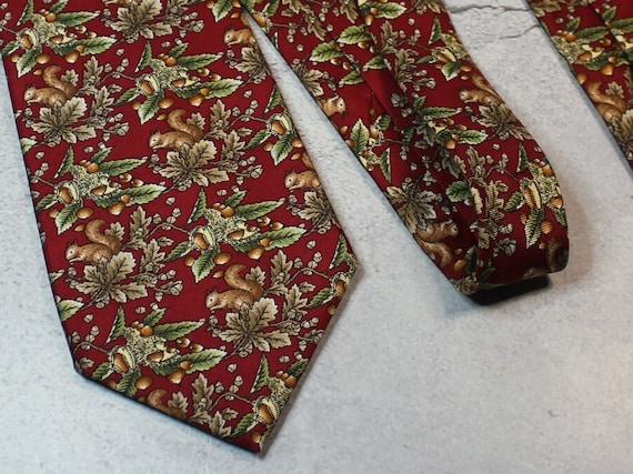 Vintage Tie. Liberty Of London Squirrel And Oak L… - image 6