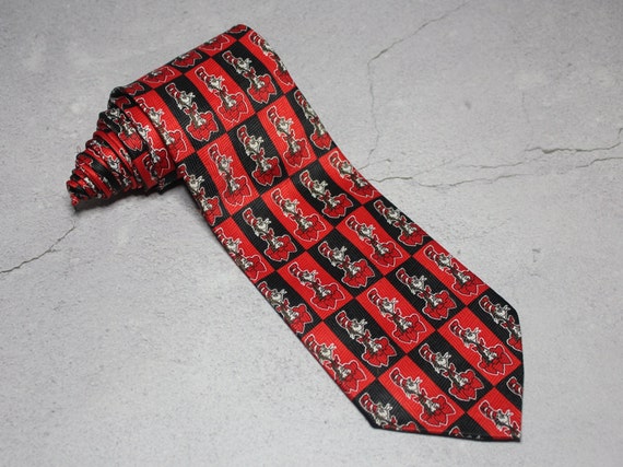 Vintage Tie, Dr Seuss Valentines Cat in the Hat G… - image 1