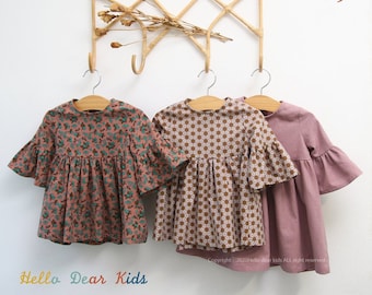 D52/Sewing pattern / PDF sewing pattern/ Girls dress sewing pattern/ Kids sewing pattern pattern/ baby sewing patterns / 3M~12Years