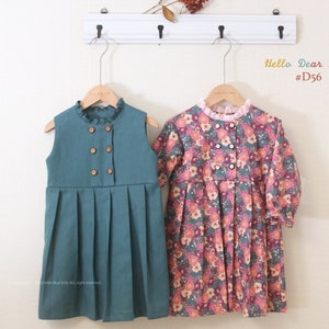 D56/Sewing pattern/PDF Sewing Pattern/Dress6/A4(Letter),A0 format/Layer pattern/Kids sewing pattern/baby sewing pattern/3M~12Y