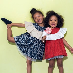 kid&#39;s sewing pattern pdf/ girl&#39;s ruffle dress/ baby sewing pattern/ children clothing/Toddler sewing pattern/6M-6years