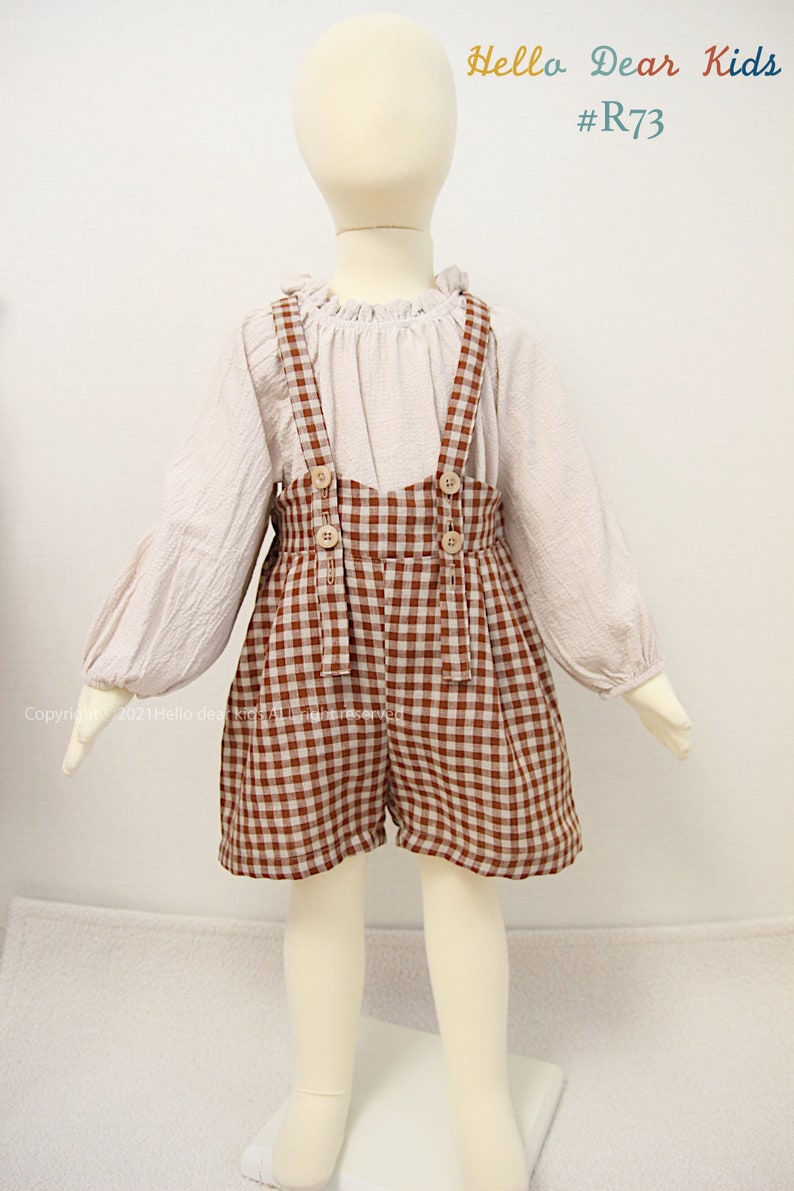 R73/ Sewing pattern/PDF sewing pattern/4 Bundle dress and frill pants/Kids sewing pattern pattern/baby sewing pattern/3M12Y image 5