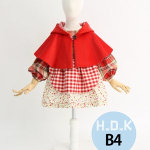 Girl's dress/ Kid's pdf sewing pattern/ Costume/ Bundle PDF sewing pattern/ red riding hood and Girl's dress / 2 patterns/ sizes 2T to7Ye