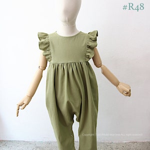 R48/ Sewing pattern / PDF sewing pattern / 4 Bundle romper, dress and bloomer / Kids sewing pattern pattern / baby sewing patterns /3M10Y image 5