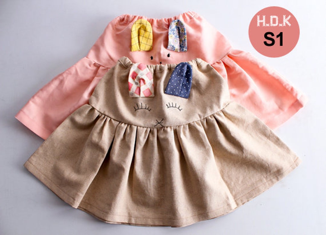 Girl's Sewing Pattern Pdf, Girl's Skirt With Bunny Ears, Sizes 2T to 7T ...
