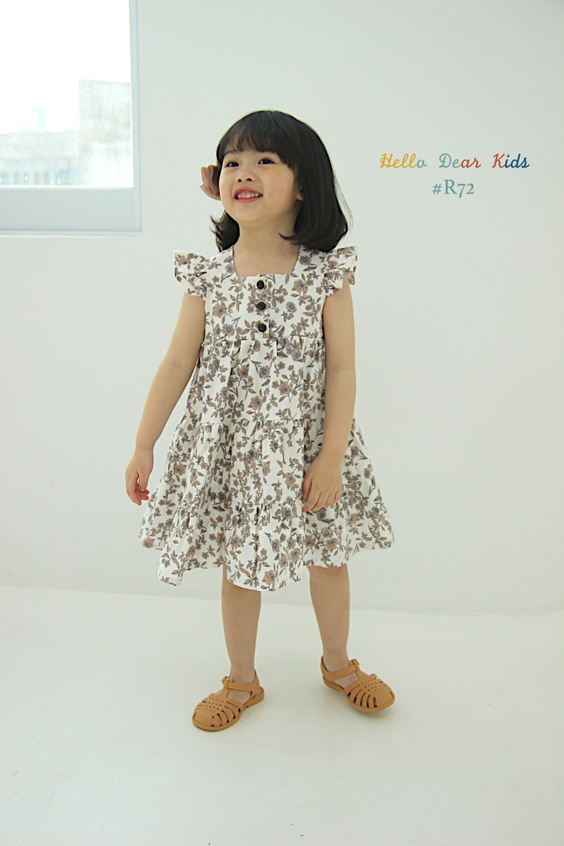 Lot de 4 robes et pantalons à volants / R72 / Patron de couture / Patron de couture PDF / Patron de couture pour enfants / Patron de couture pour bébé / 3 mois ~ 12 ans image 5