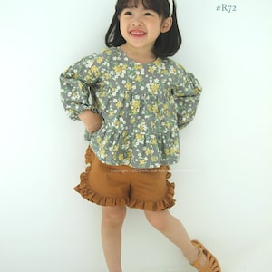 Lot de 4 robes et pantalons à volants / R72 / Patron de couture / Patron de couture PDF / Patron de couture pour enfants / Patron de couture pour bébé / 3 mois ~ 12 ans image 4