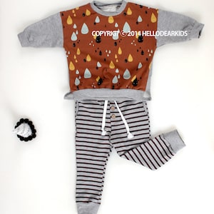 1+1 pdf pattern baby sewing pattern pdf/ kids T-shirts and pants 2 sewing patterns / kids clothing/Toddler sewing pattern/ new born-11years