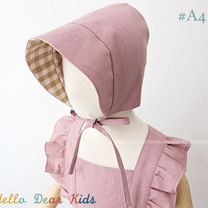 A4Letter,A0 format/ Baby sewing pattern / kids sewing pattern pdf / Baby reversible bonnet/ / kid's bonnet/ Baby beanie / sizes 3M3years image 3