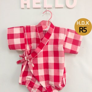 R5/ kids sewing pattern pdf, Kimono suit Toddler Romper, one piece coverall, kids romper, baby suit, sizes 12M to 4T image 5