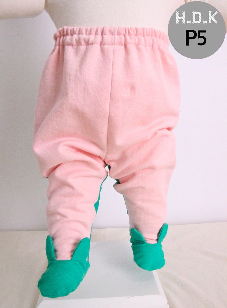 Download Baby sewing pattern pdf/ Baby footed baby pants with ...