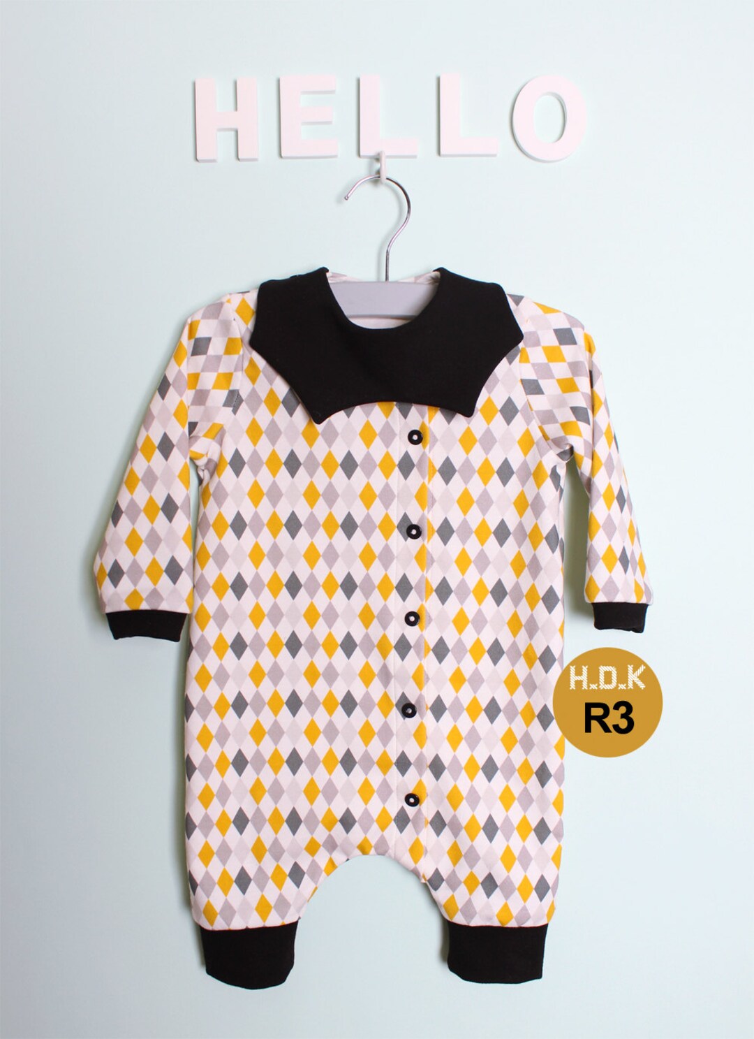 Barboteuse bébé / Patron de couture bébé pdf, combinaison une pièce,  barboteuse enfant, costume bébé, manches longues tailles nouveau-né à 4T. -   France