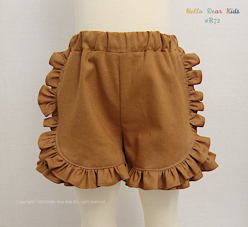 Lot de 4 robes et pantalons à volants / R72 / Patron de couture / Patron de couture PDF / Patron de couture pour enfants / Patron de couture pour bébé / 3 mois ~ 12 ans image 9