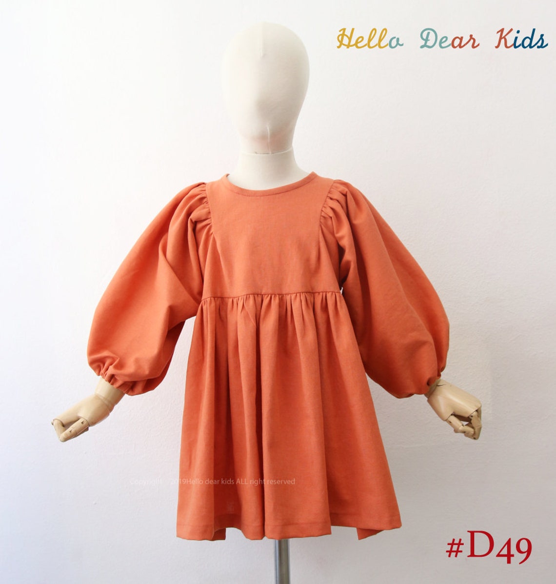 D49/sewing Pattern / PDF Sewing Pattern/ Girls Dress & Blouse Etsy