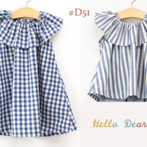 D51/PDF Kids sewing pattern/ Girls dress  and blouse /  baby sewing patterns/3M~12Years
