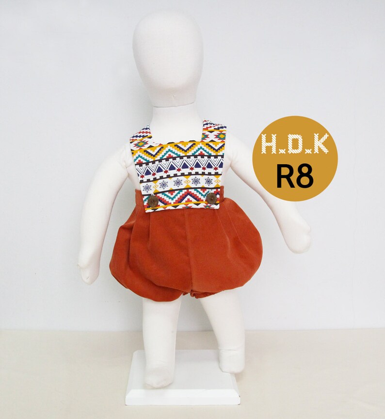 baby sewing pattern pdf/ kids romper with buttons / Body suits/ children clothing/Toddler sewing pattern/ 6M-7years image 2