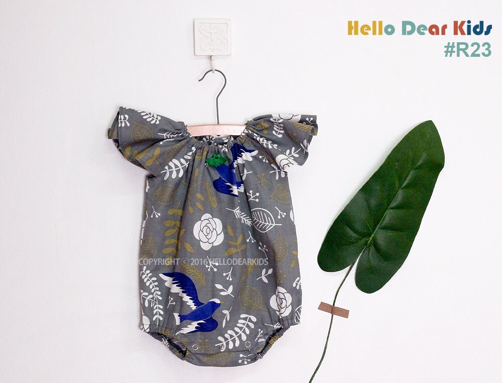 R23/ Sewing Pattern / PDF Sewing Pattern / Ruffle Romper / Etsy