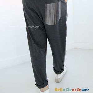 Women's PDF Sewing Pattern pants / String pants / women pants Regular fit sizes XXS-XL P01 image 10