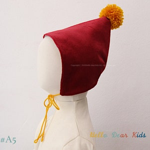A52/ Baby sewing pattern / kids sewing pattern pdf / Baby reversible bonnet/ / kid's bonnet/ Baby beanie / sizes 3M3years image 4
