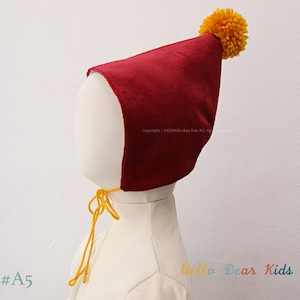 A5-#2/ Patrón de costura para bebé / Patrón de costura para niños en pdf / Gorro reversible para bebé / Gorro para niño / Gorro para bebé / Tallas 3M~3años