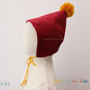 A52/ Baby sewing pattern / kids sewing pattern pdf / Baby reversible bonnet/ / kid's bonnet/ Baby beanie / sizes 3M3years image 4