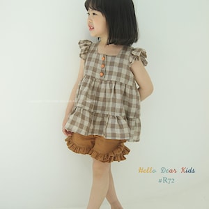 Lot de 4 robes et pantalons à volants / R72 / Patron de couture / Patron de couture PDF / Patron de couture pour enfants / Patron de couture pour bébé / 3 mois ~ 12 ans image 6