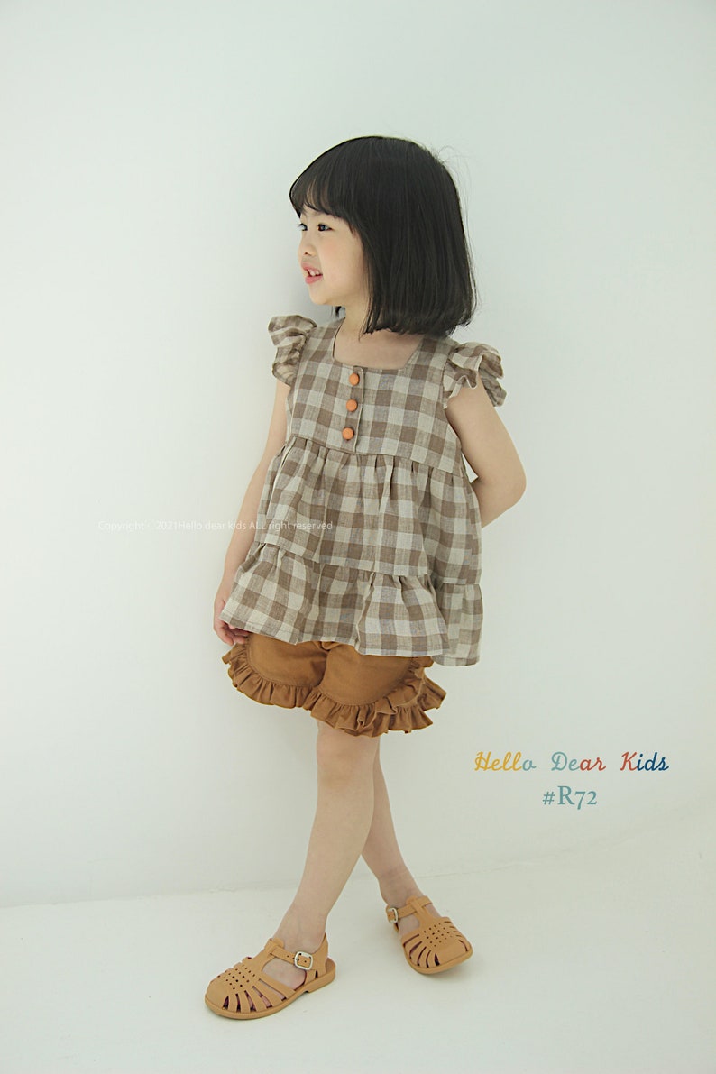 Lot de 4 robes et pantalons à volants / R72 / Patron de couture / Patron de couture PDF / Patron de couture pour enfants / Patron de couture pour bébé / 3 mois ~ 12 ans image 6