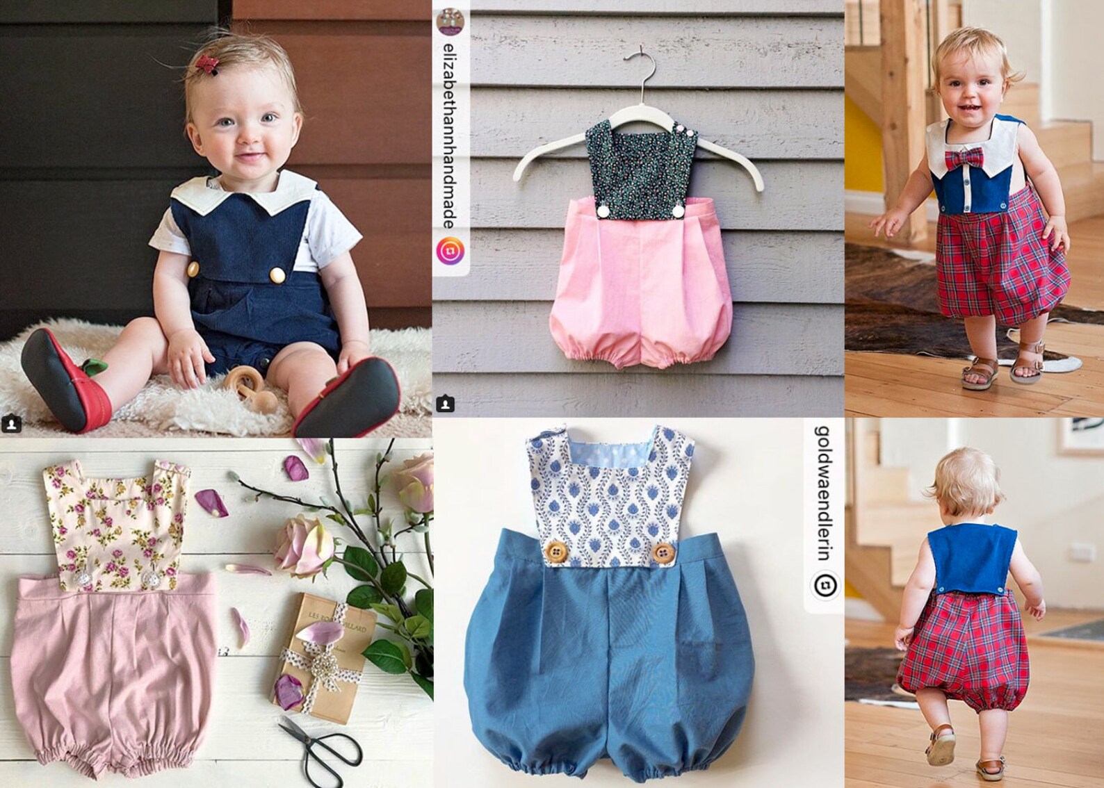 Baby Sewing Pattern Pdf/ Kids Romper With Buttons / Body Etsy