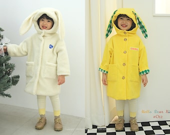 O12/ kids Sewing pattern/PDF sewing pattern/Kids bunny coat pattern/ A0 and A4 or letter size/Layered PDF Sewing Patterns/12M~12Y