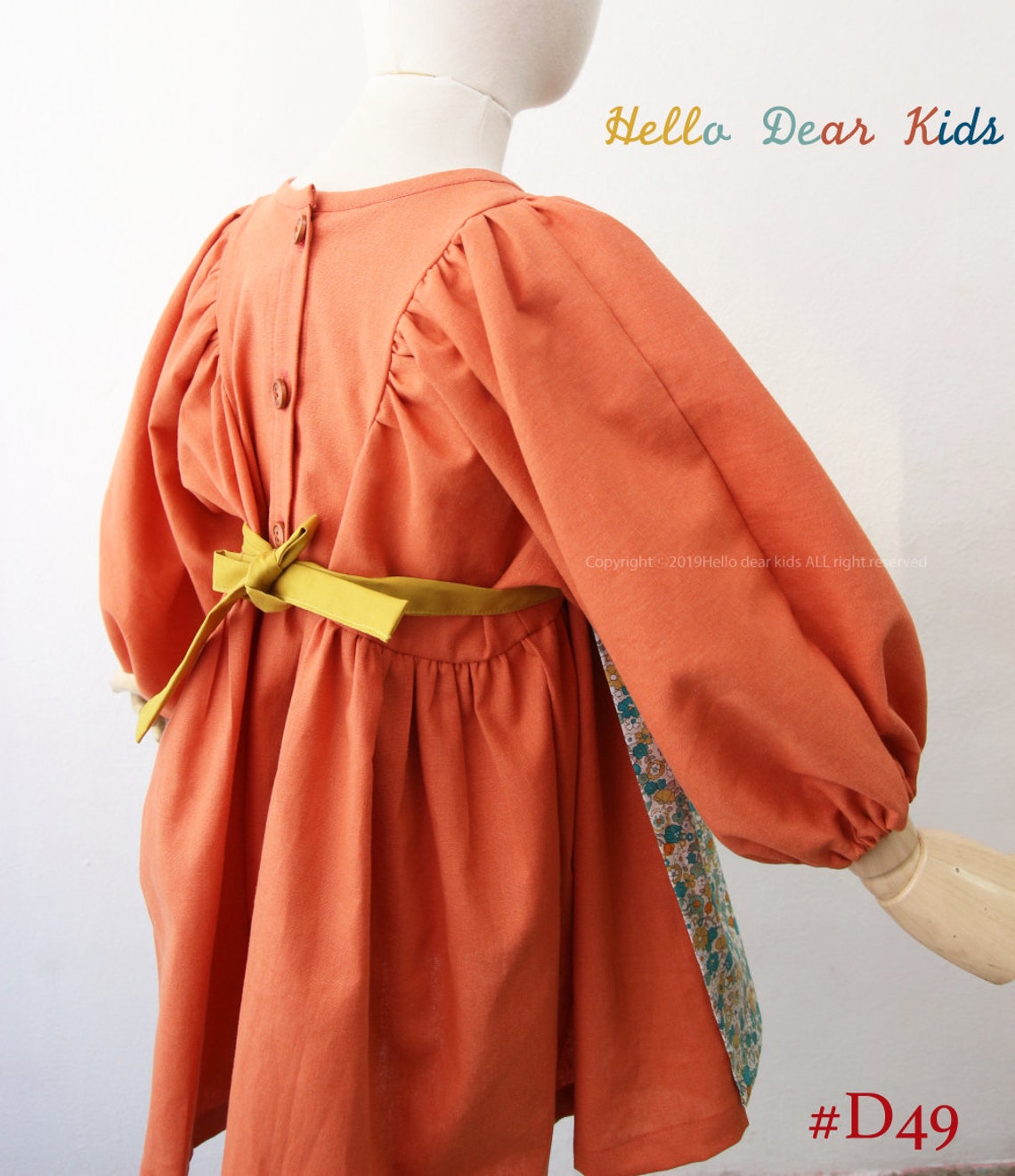 D49/sewing Pattern / PDF Sewing Pattern/ Girls Dress & Blouse Etsy