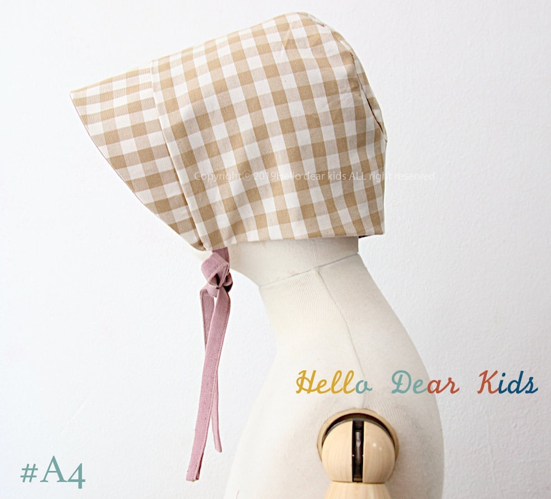 A4Letter,A0 format/ Baby sewing pattern / kids sewing pattern pdf / Baby reversible bonnet/ / kid's bonnet/ Baby beanie / sizes 3M3years image 5