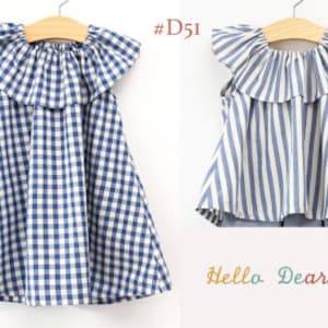 D51/Sewing pattern / PDF sewing pattern/ Girls dress  and blouse sewing pattern/ Kids sewing pattern pattern/baby sewing patterns/3M~12Years