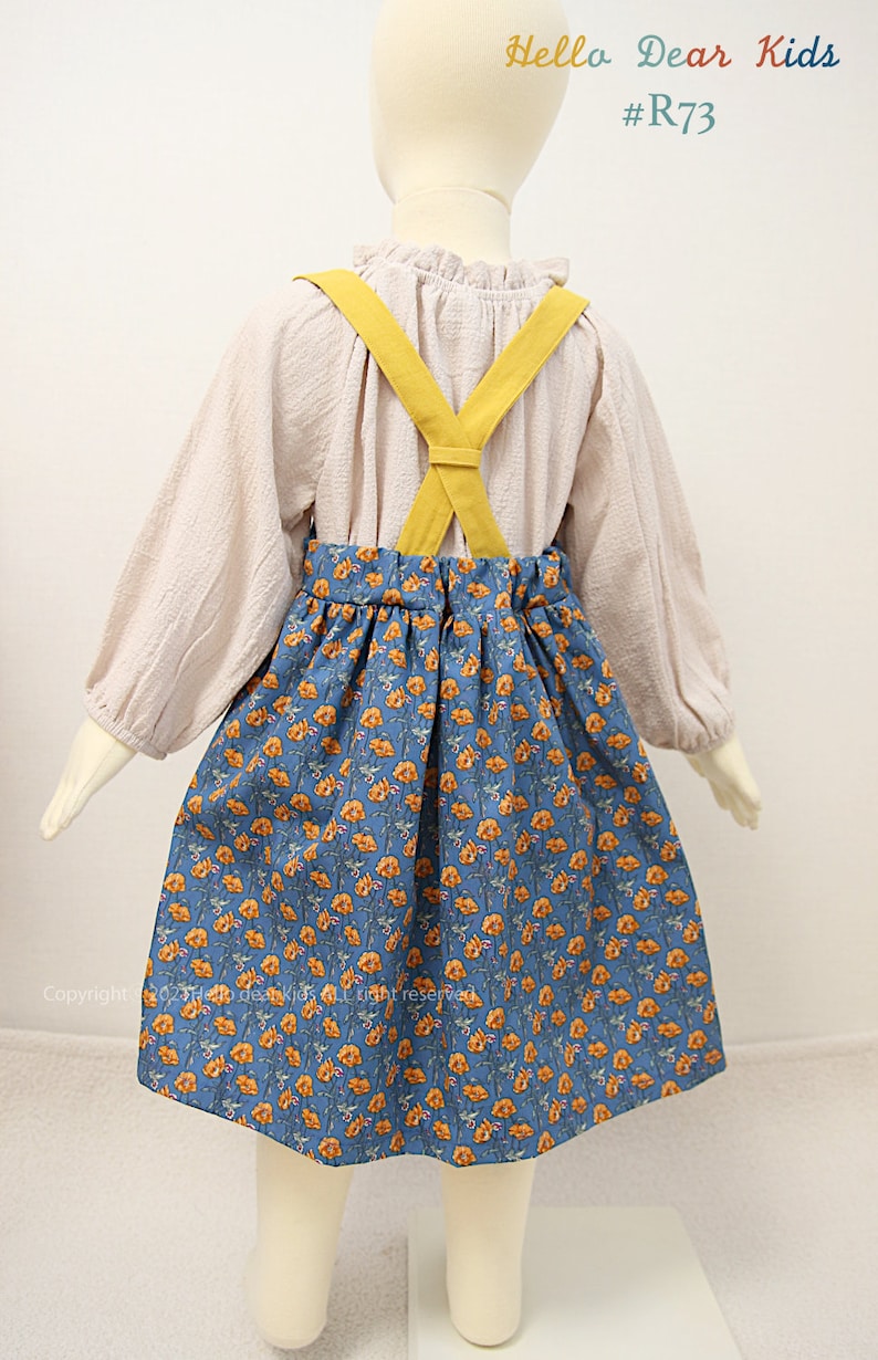 R73/ Sewing pattern/PDF sewing pattern/4 Bundle dress and frill pants/Kids sewing pattern pattern/baby sewing pattern/3M12Y image 9