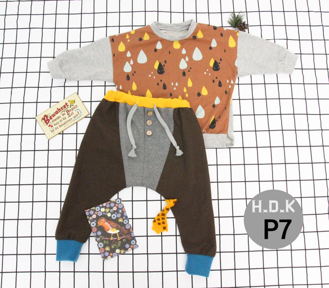 R28/A0 and A4 or Letter Size/baby Sewing Pattern Pdf Kids Long