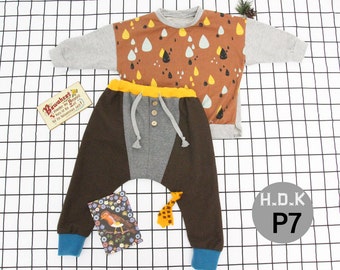 1+1 pdf pattern baby  pdf sewing pattern/ kids T-shirts and pants 2 sewing patterns / kids clothing/Toddler sewing pattern/ 6month-11years