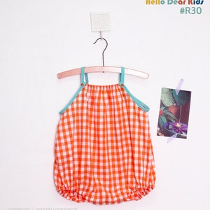 Baby Sewing Pattern Pdf/ Body Suit With Straps / Onesie / Children ...