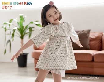 kid's sewing pattern pdf/ girl's big ruffle dress/ baby sewing pattern/ children clothing/Toddler sewing pattern/6M-6years