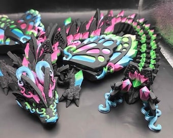 Articulated Winged Fae Wolf Dragon fidget