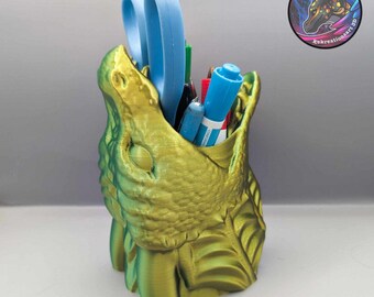 Dragon Head Pencil Holder