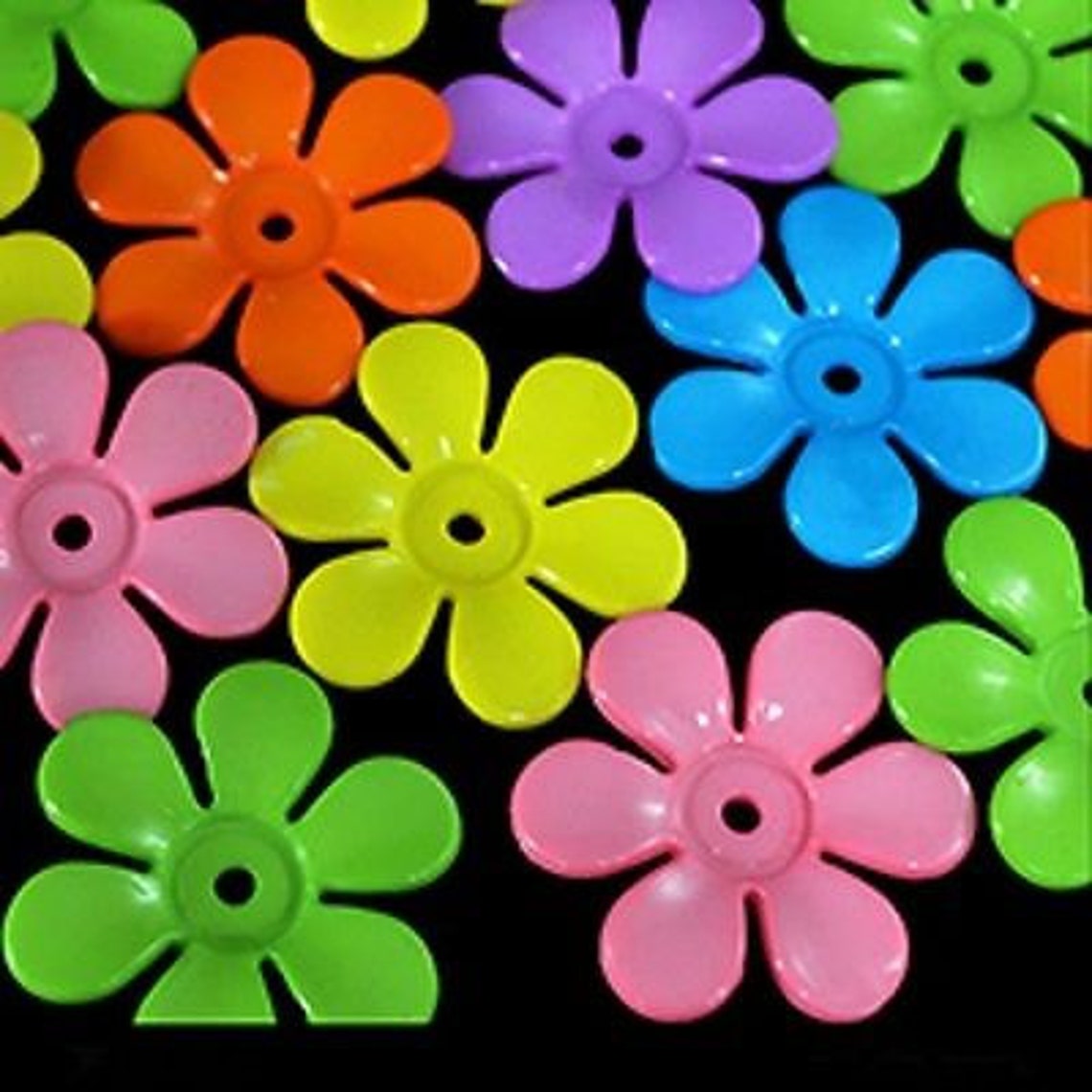 15 LARGE PLASTIC Flowers Bird Toy Parts Etsy