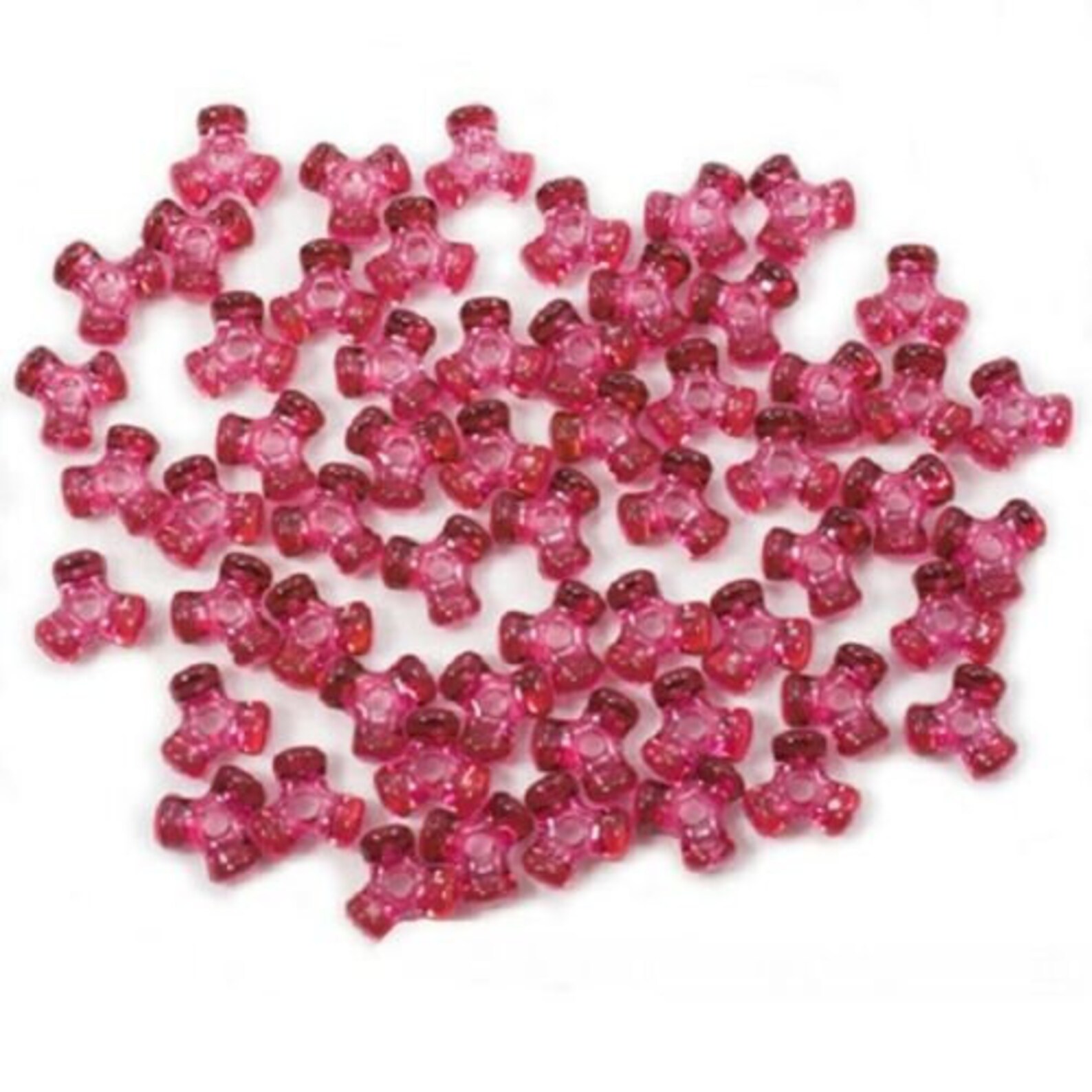 500 Mauve 11mm Tri Bead Craft Beads Etsy
