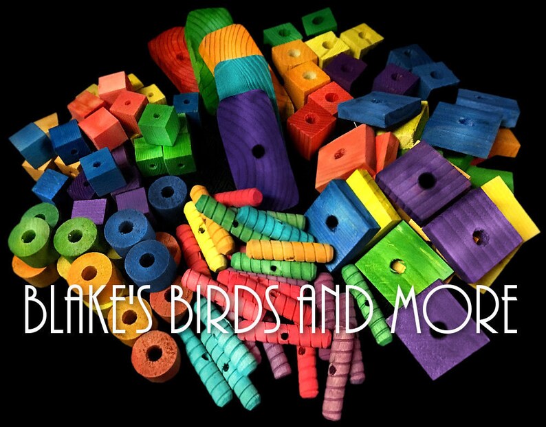 65 Bird Toy Parts Variety Assortiment Petits à Grands Etsy