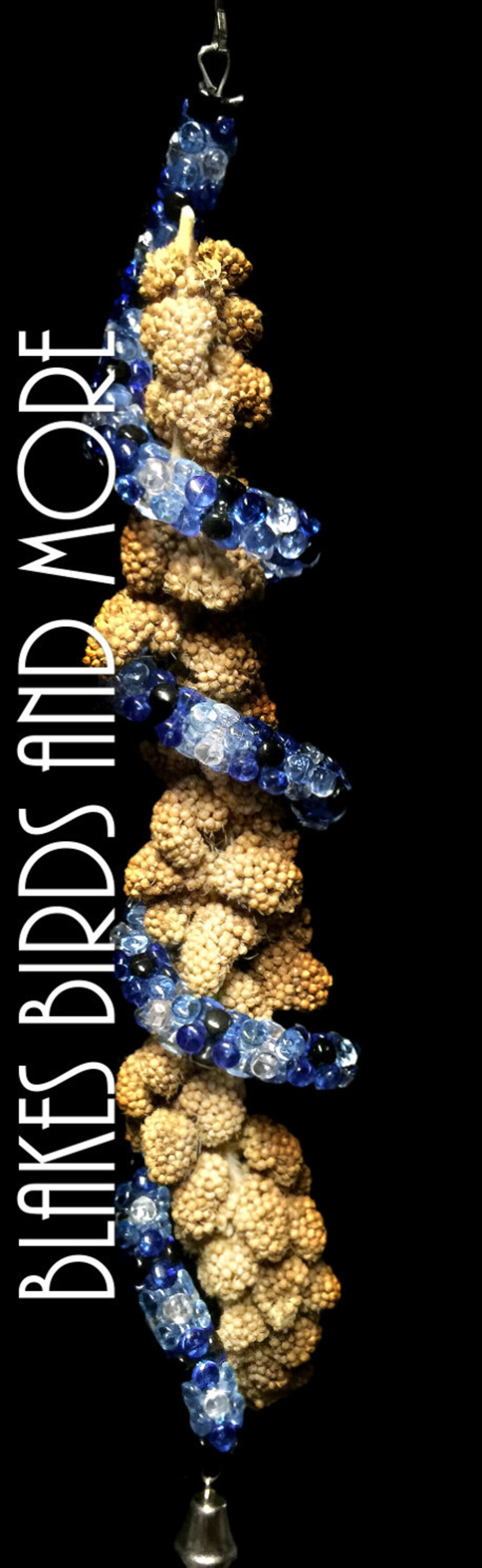 1 Tri Bead Millet Holder Bird Toymany New Colors Etsy