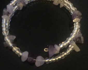 Amethyst Beaded Bracelet