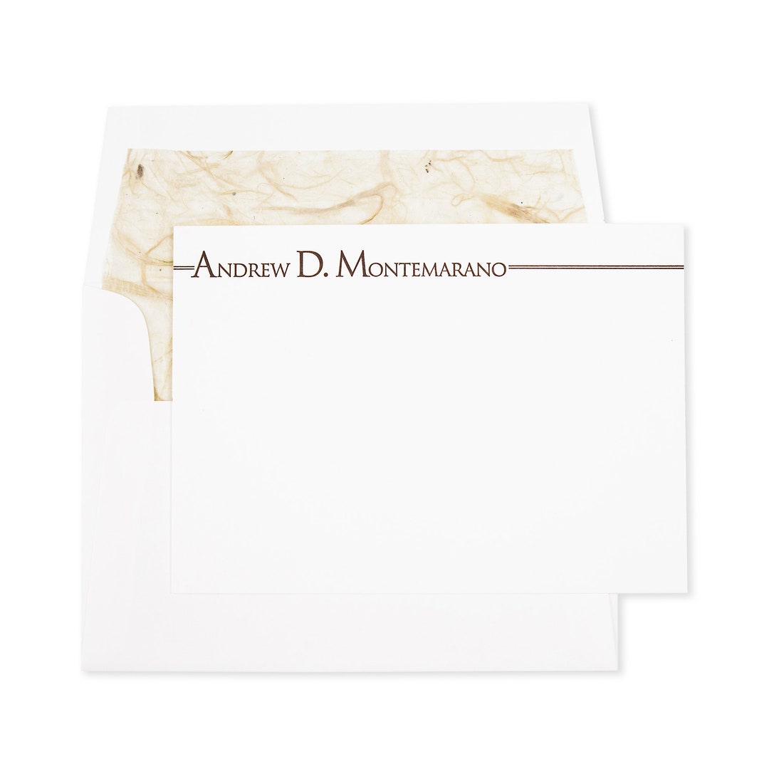 Letterpress Personalized Stationery Custom Personal Etsy