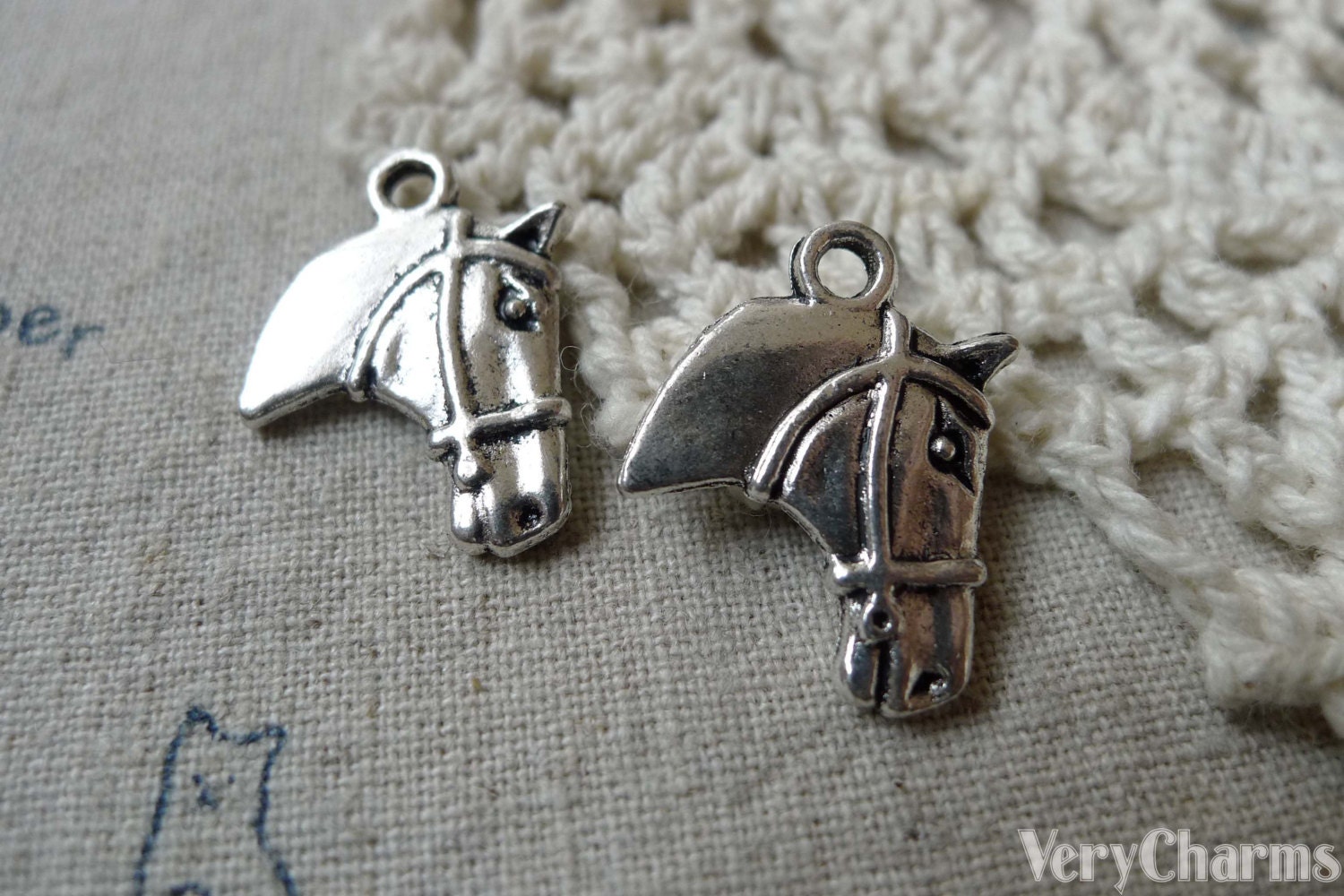 Ciondoli A Forma Di Cavallo In Argento - Italia - Foto 4